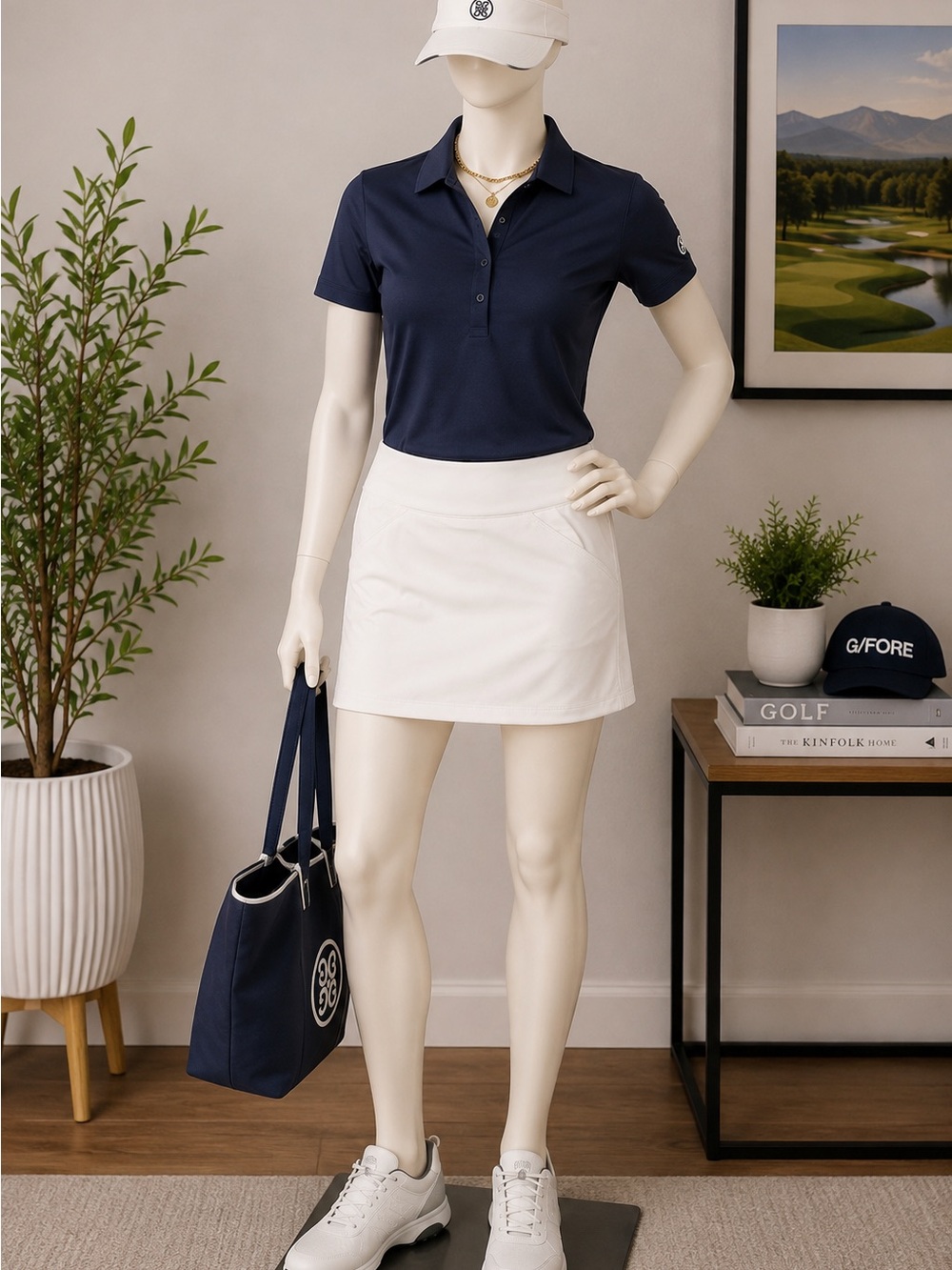 Peter Millar White Mini Skort